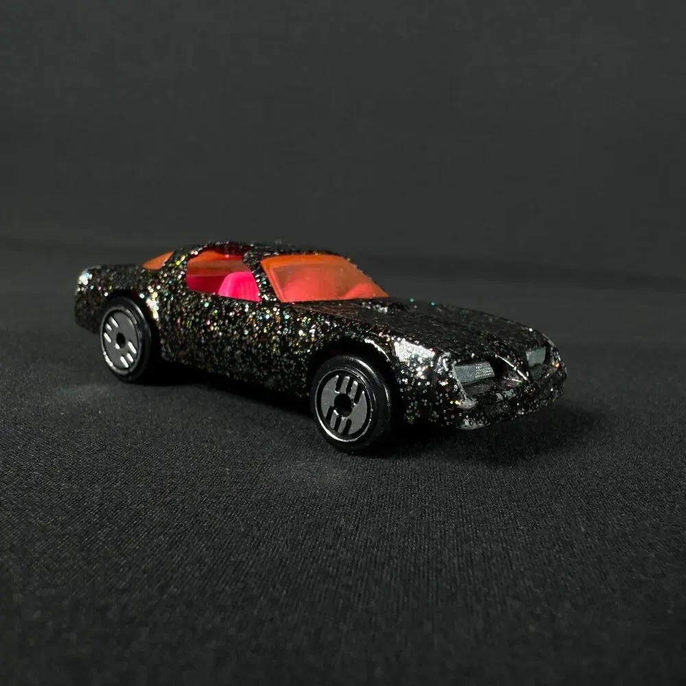 HOTWHEELS 1992 BLACK GLITTER HOT BIRD UH LOOSE CAR